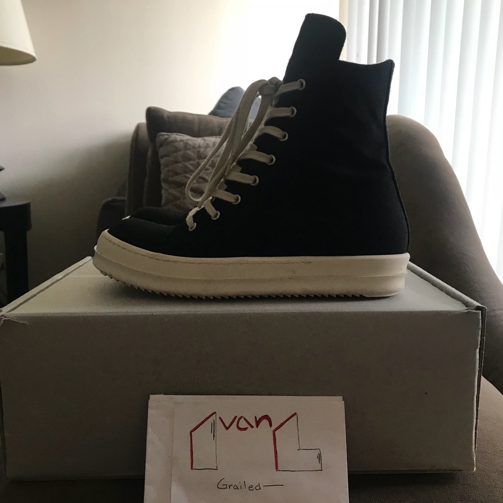 Rick owens Drkshdw Canvas Ramones